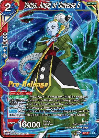 Vados, Angel of the Universe 6 (BT16-141) [Realm of the Gods Prerelease Promos] | Nerdhalla Games