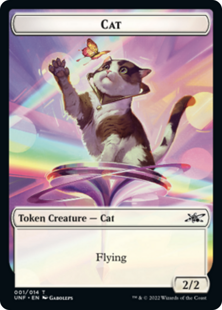 Cat // Treasure (13) Double-sided Token [Unfinity Tokens] | Nerdhalla Games