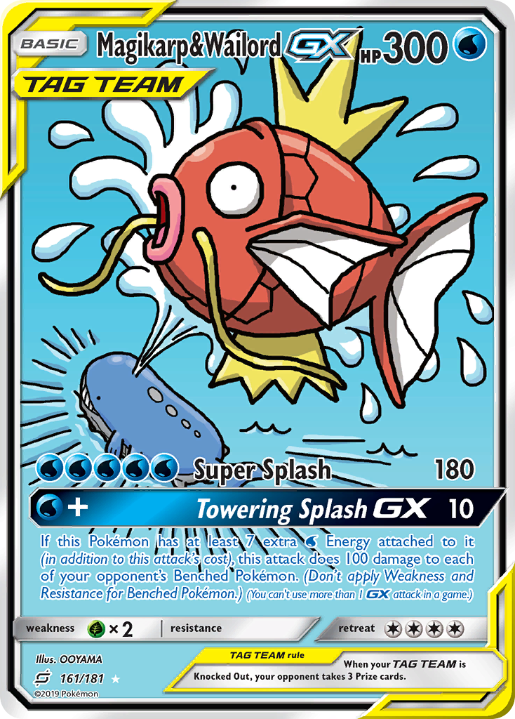 Magikarp & Wailord GX (161/181) [Sun & Moon: Team Up] | Nerdhalla Games