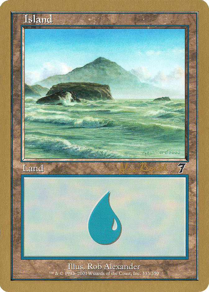 Island (ab333) (Alex Borteh) [World Championship Decks 2001] | Nerdhalla Games