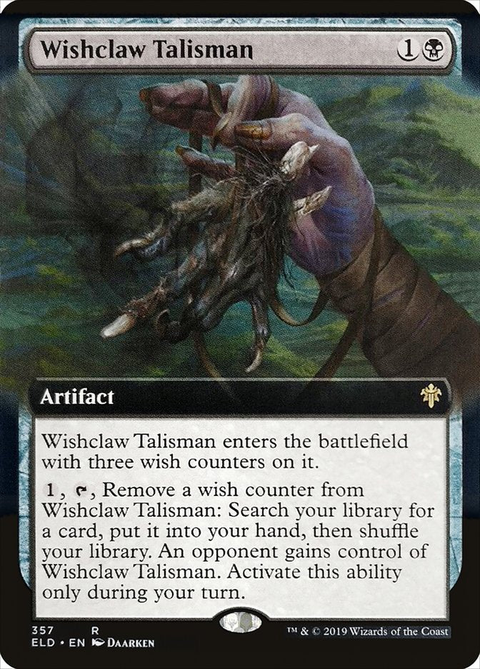 Wishclaw Talisman (Extended Art) [Throne of Eldraine] | Nerdhalla Games