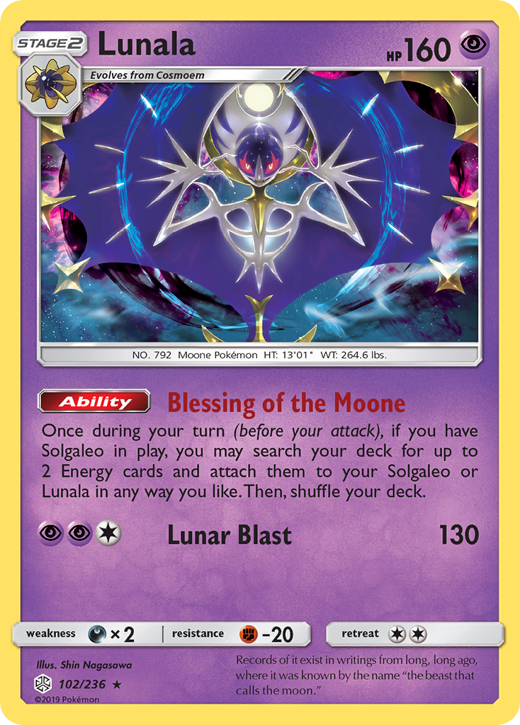 Lunala (102/236) [Sun & Moon: Cosmic Eclipse] | Nerdhalla Games