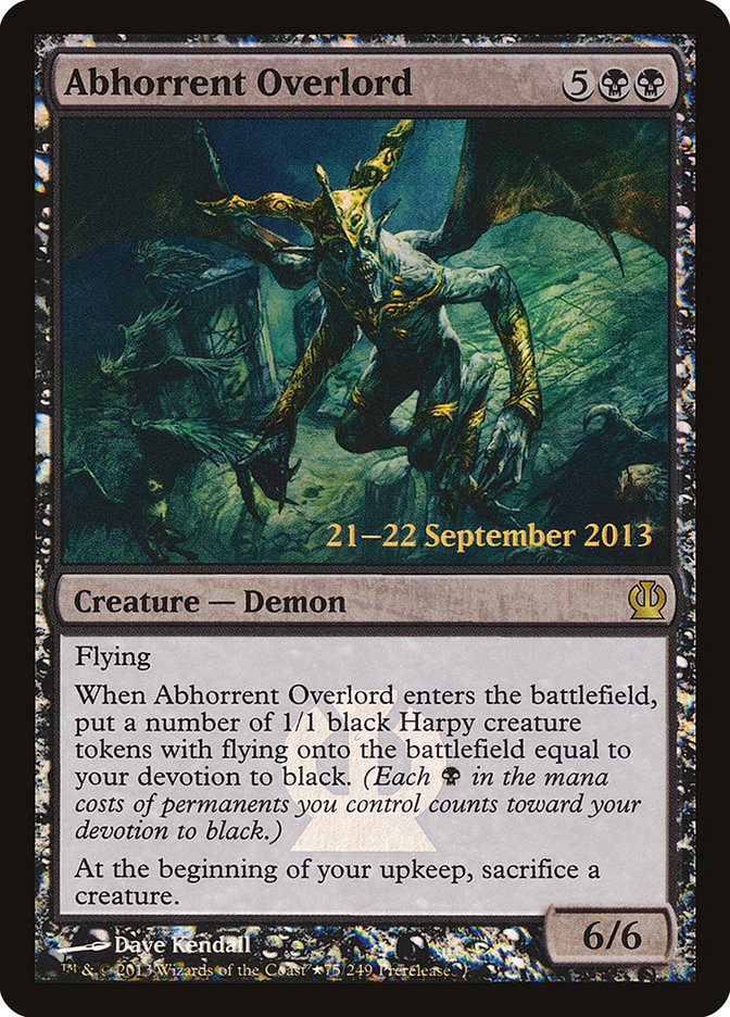 Abhorrent Overlord  [Theros Prerelease Promos] | Nerdhalla Games