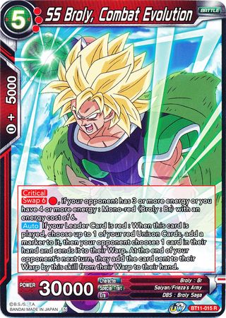 SS Broly, Combat Evolution [BT11-015] | Nerdhalla Games