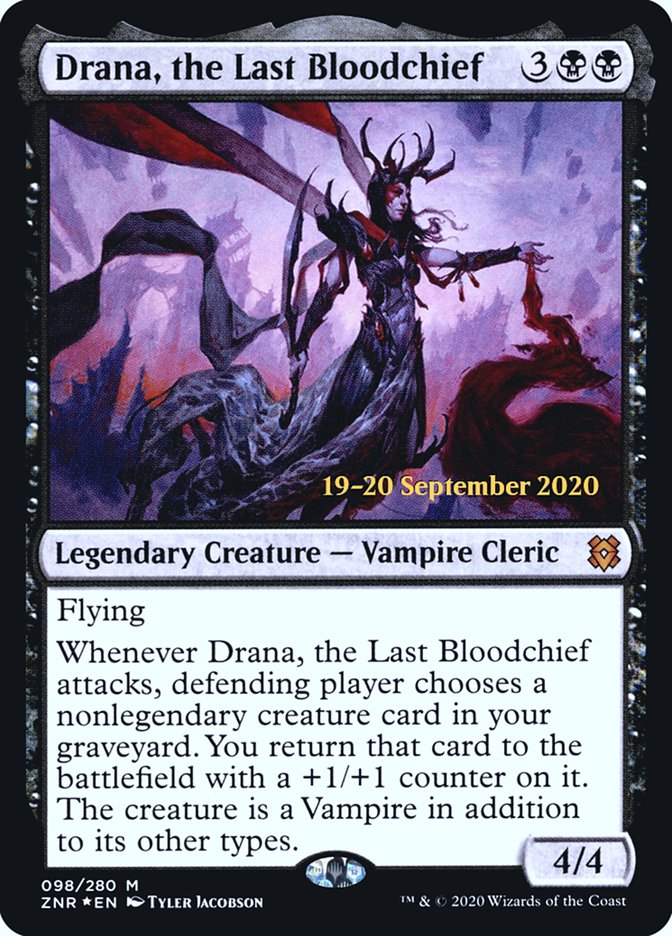 Drana, the Last Bloodchief  [Zendikar Rising Prerelease Promos] | Nerdhalla Games