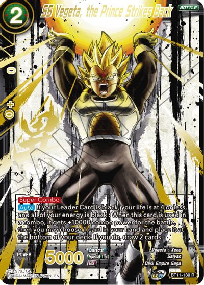 SS Vegeta, the Prince Strikes Back (Alternate Art) [BT11-130] | Nerdhalla Games