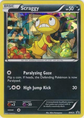 Scraggy (BW25) (Cracked Ice Holo) [Black & White: Black Star Promos] | Nerdhalla Games