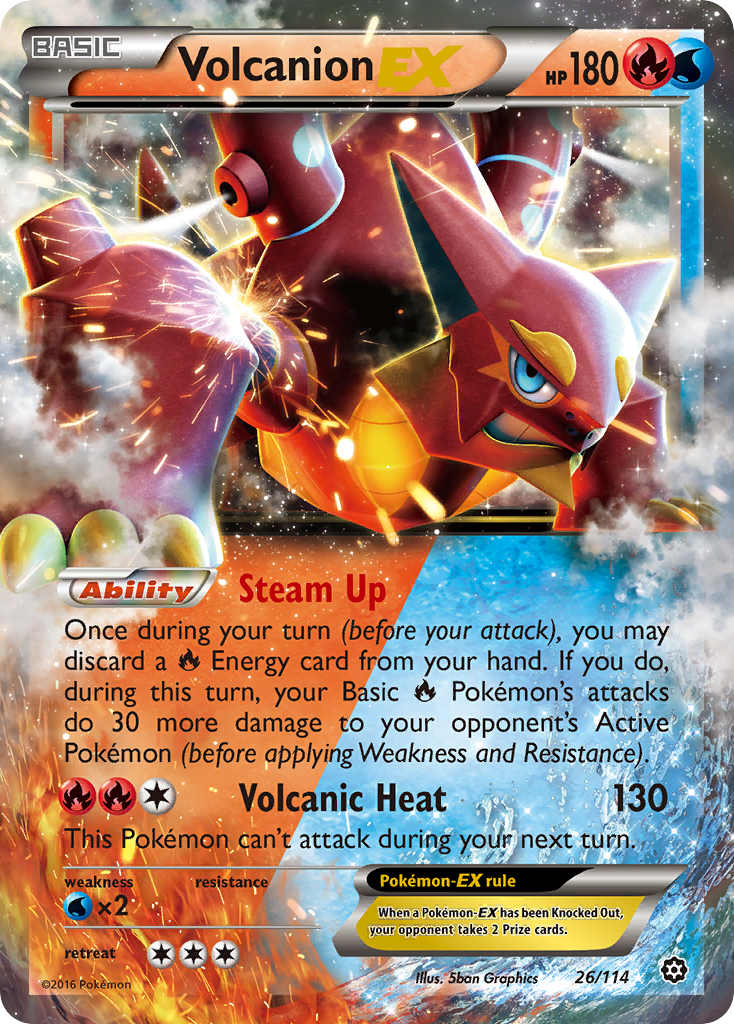 Volcanion EX (26/114) [XY: Steam Siege] | Nerdhalla Games