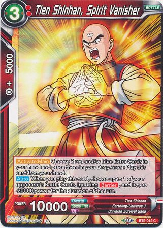 Tien Shinhan, Spirit Vanisher [BT9-012] | Nerdhalla Games