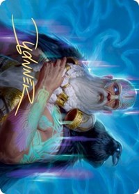 Alrund, God of the Cosmos Art Card (Gold-Stamped Signature) [Kaldheim: Art Series] | Nerdhalla Games