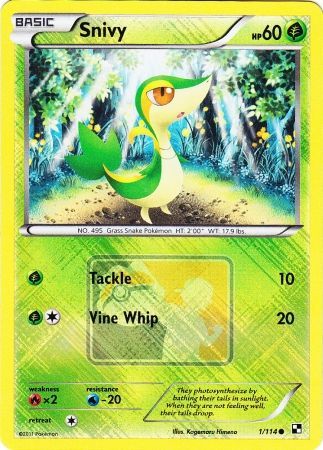 Snivy (1/114) (League Promo) [Black & White: Base Set] | Nerdhalla Games