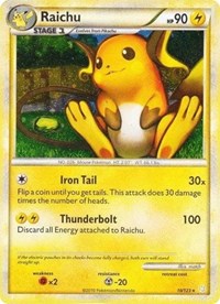 Raichu (10/123) (Cracked Ice Holo) [HeartGold & SoulSilver: Base Set] | Nerdhalla Games