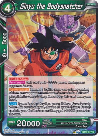 Ginyu the Bodysnatcher [BT10-077] | Nerdhalla Games