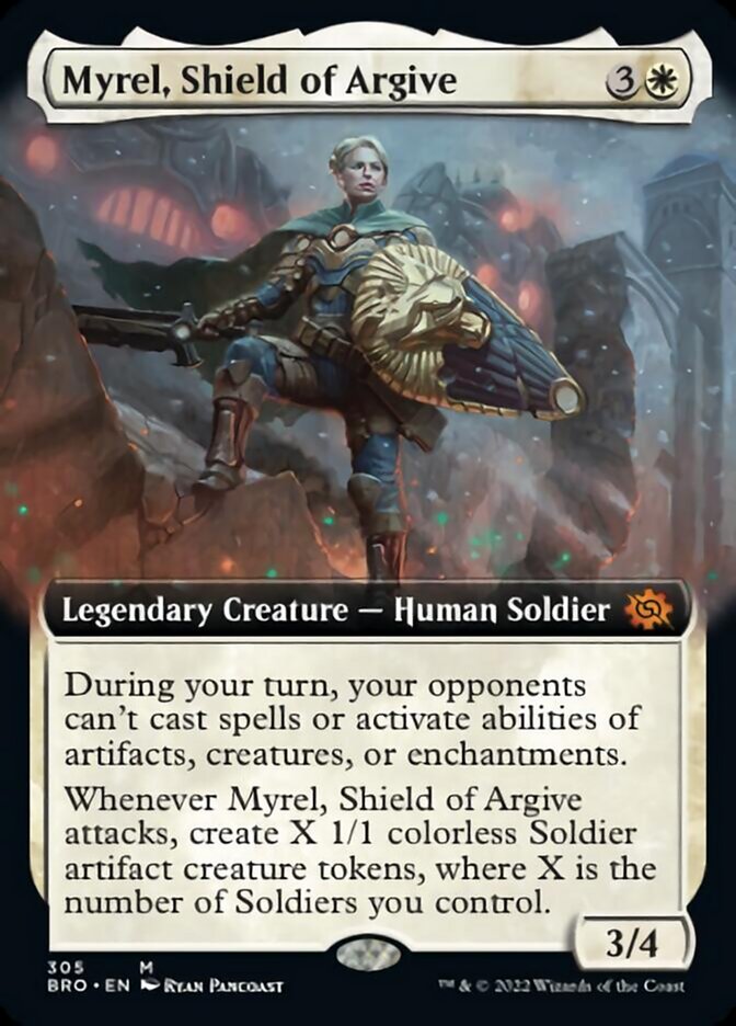 Myrel, Shield of Argive (Extended Art) [The Brothers' War] | Nerdhalla Games