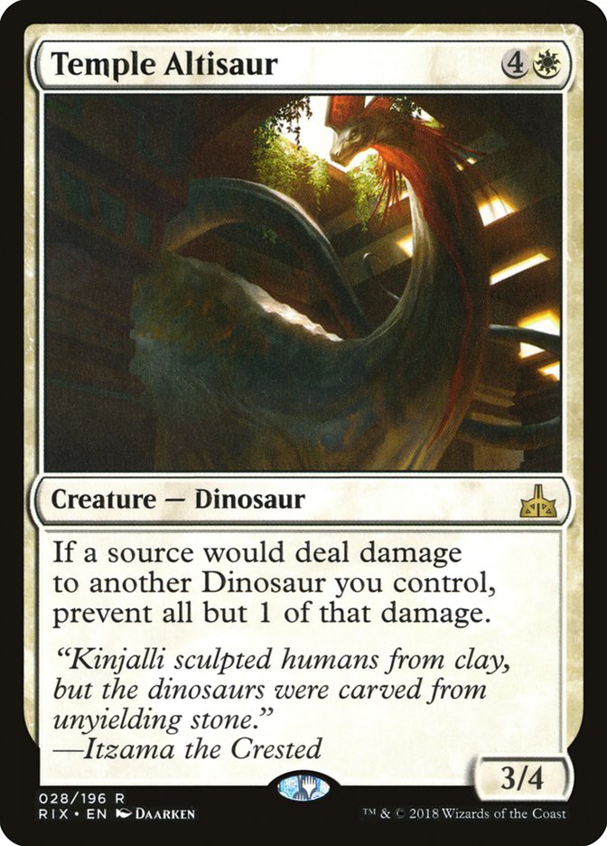 Temple Altisaur [Rivals of Ixalan] | Nerdhalla Games