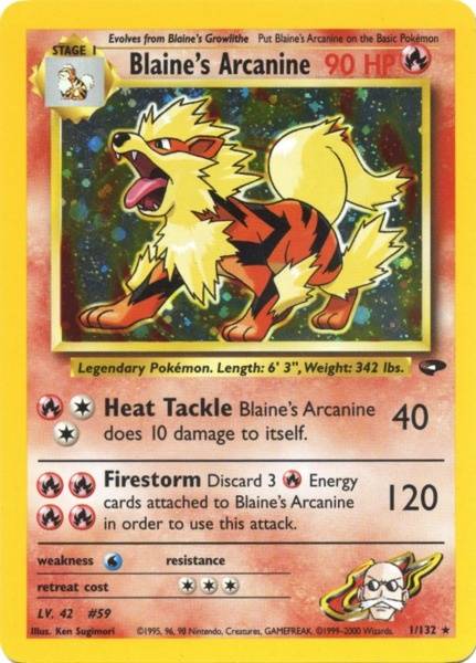 Blaine's Arcanine (1/132) [Gym Challenge Unlimited] | Nerdhalla Games