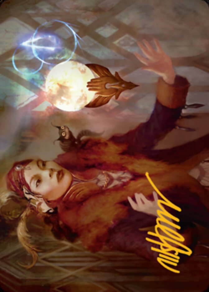 Misfortune Teller Art Card (Gold-Stamped Signature) [Streets of New Capenna Art Series] | Nerdhalla Games