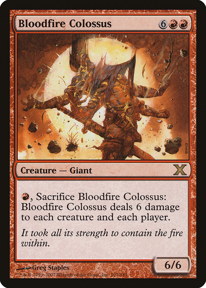 Bloodfire Colossus [Tenth Edition] | Nerdhalla Games