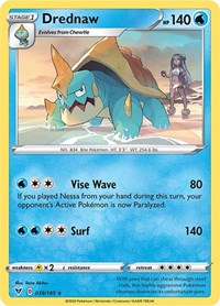 Drednaw (039/185) (Cracked Ice Holo) (Theme Deck Exclusive) [Sword & Shield: Vivid Voltage] | Nerdhalla Games