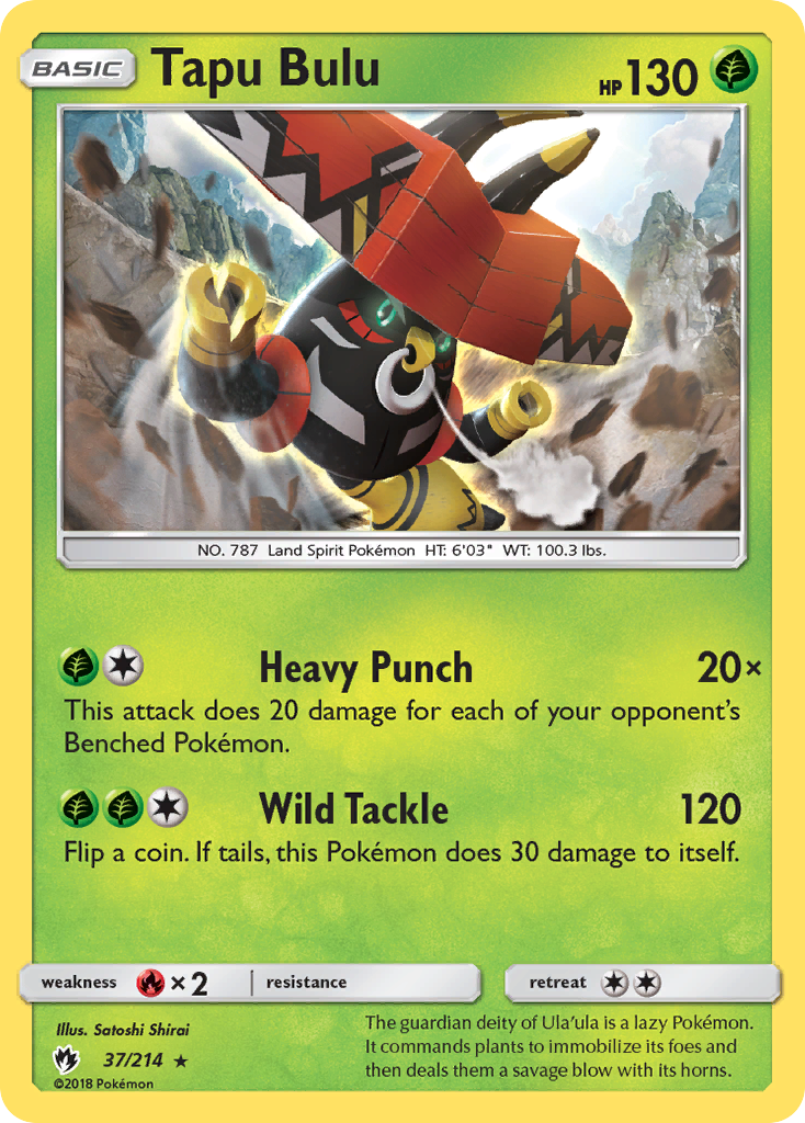 Tapu Bulu (37/214) [Sun & Moon: Lost Thunder] | Nerdhalla Games