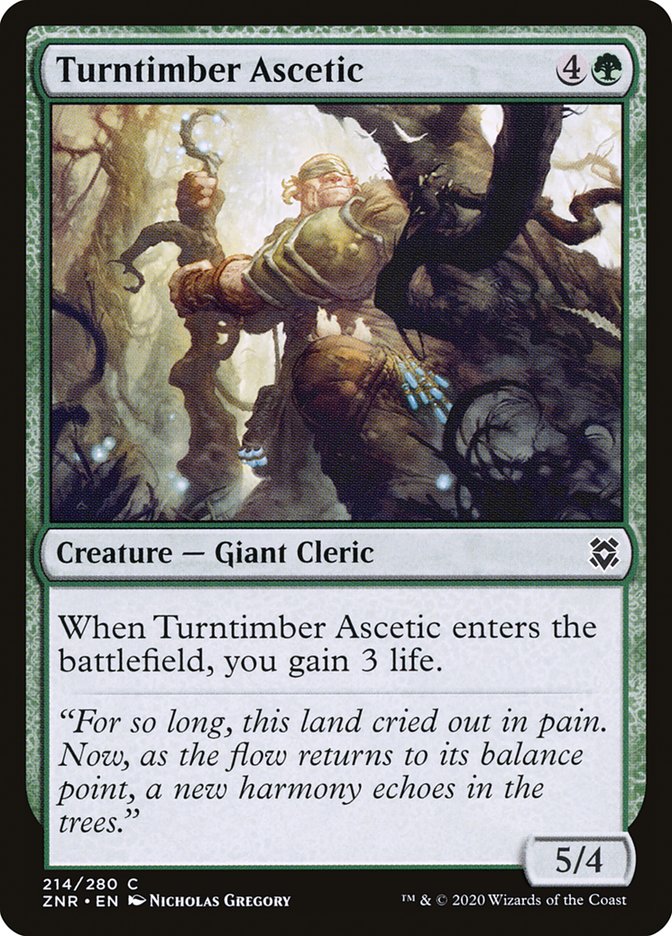 Turntimber Ascetic [Zendikar Rising] | Nerdhalla Games