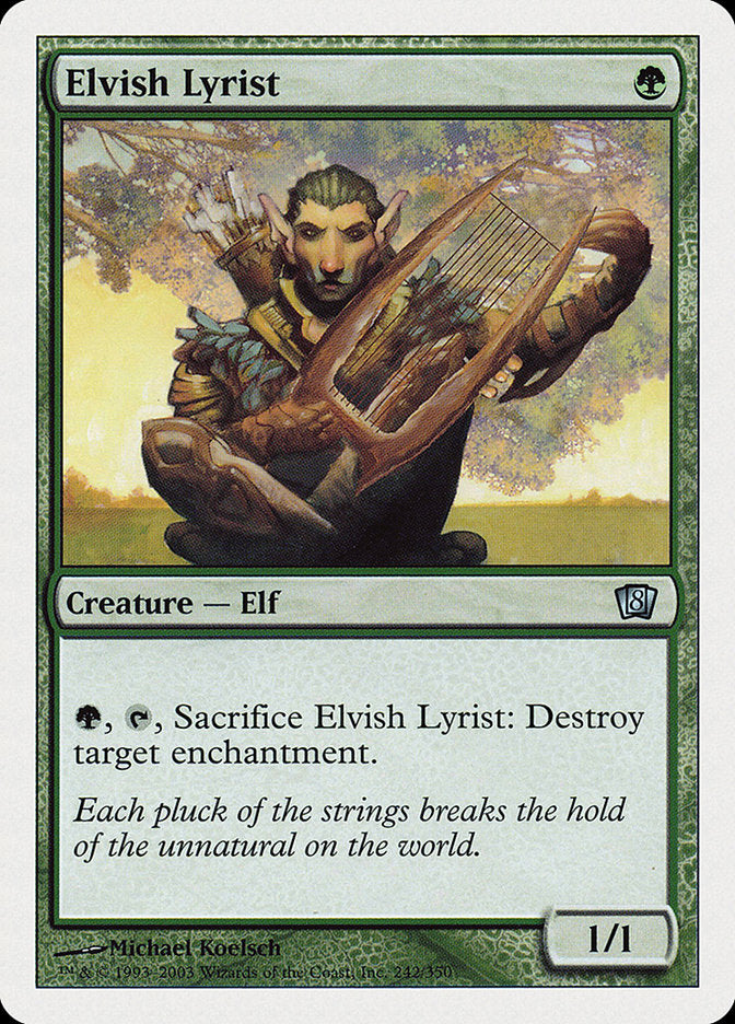 Elvish Lyrist [Eighth Edition] | Nerdhalla Games