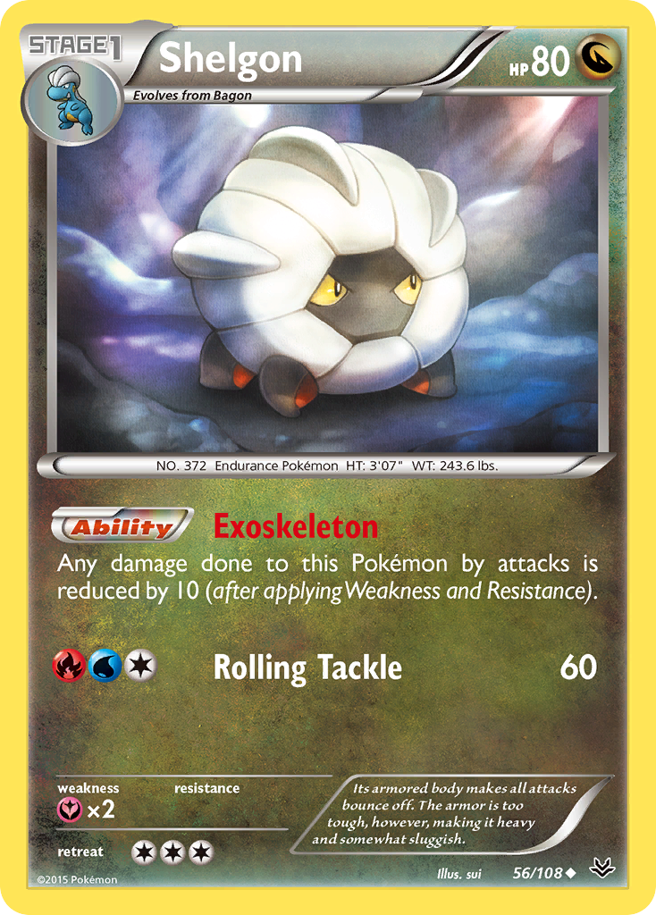 Shelgon (56/108) [XY: Roaring Skies] | Nerdhalla Games