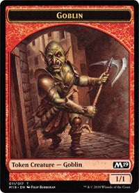 Goblin // Thopter Double-sided Token (Game Night) [Core Set 2019 Tokens] | Nerdhalla Games