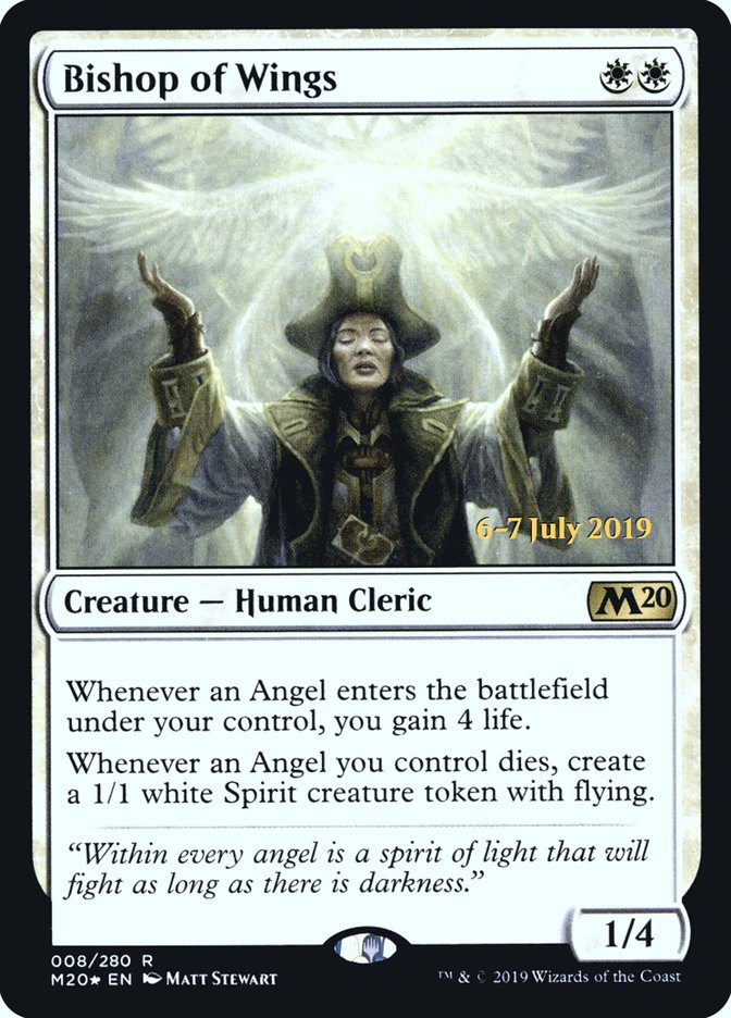 Bishop of Wings  [Core Set 2020 Prerelease Promos] | Nerdhalla Games