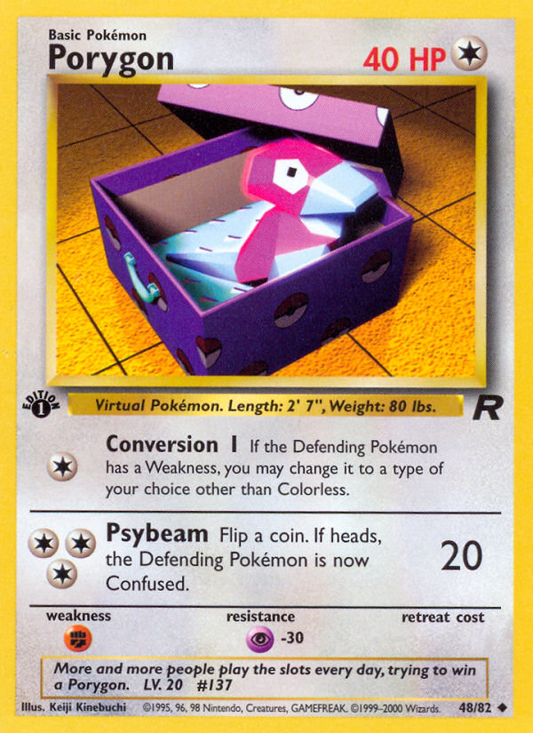 Porygon (48/82) [Team Rocket 1st Edition] | Nerdhalla Games