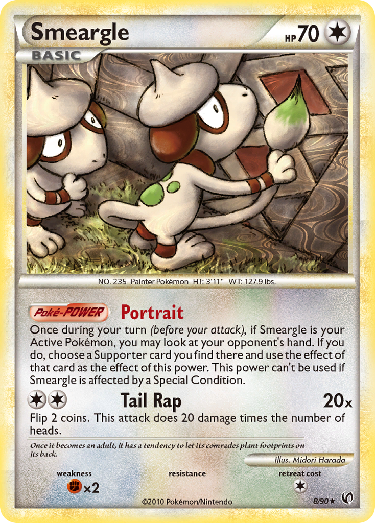 Smeargle (8/90) [HeartGold & SoulSilver: Undaunted] | Nerdhalla Games