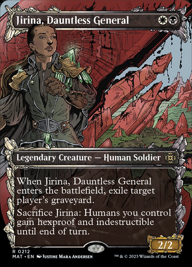 Jirina, Dauntless General (Showcase Halo Foil) [March of the Machine: The Aftermath] | Nerdhalla Games