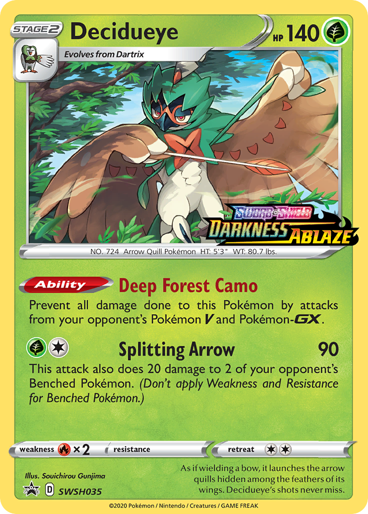 Decidueye (SWSH035) (Prerelease Promo) [Sword & Shield: Black Star Promos] | Nerdhalla Games