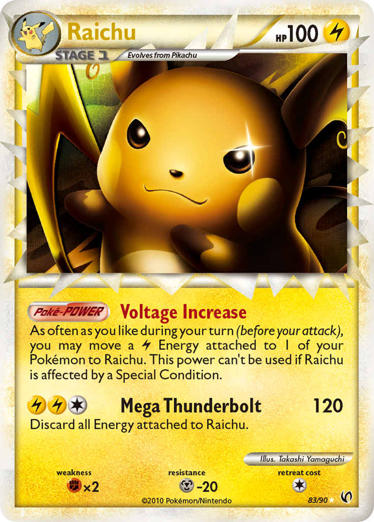 Raichu (83/90) [HeartGold & SoulSilver: Undaunted] | Nerdhalla Games