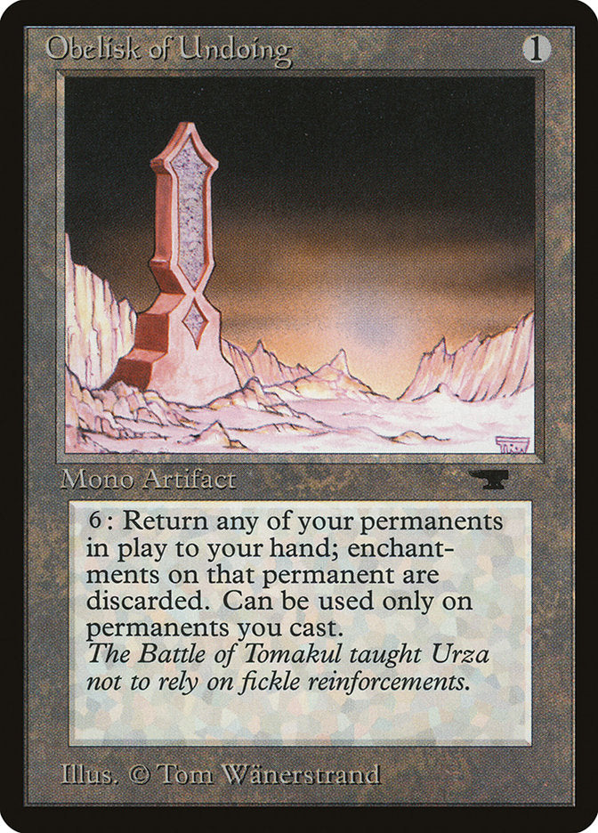 Obelisk of Undoing [Antiquities] | Nerdhalla Games