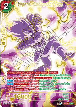 Vegeta, Omnipotent Elite (SPR) (BT15-143) [Saiyan Showdown] | Nerdhalla Games