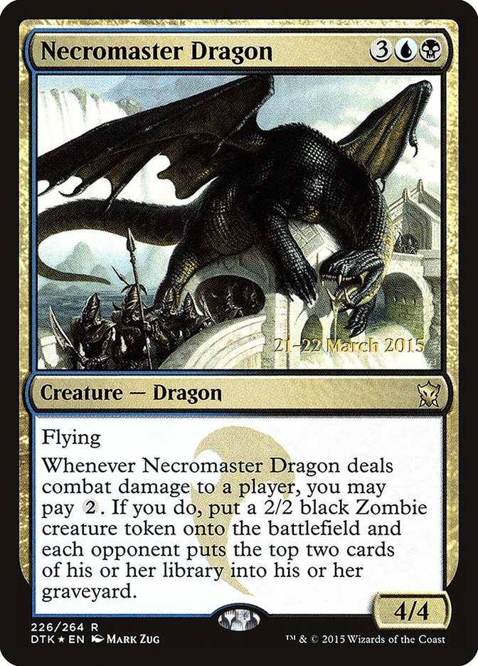 Necromaster Dragon  [Dragons of Tarkir Prerelease Promos] | Nerdhalla Games