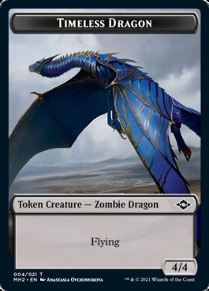 Timeless Dragon Token [Modern Horizons 2 Tokens] | Nerdhalla Games