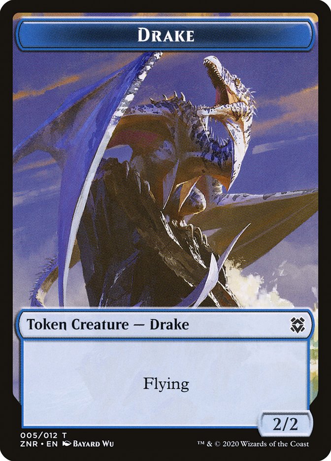 Drake Token [Zendikar Rising] | Nerdhalla Games