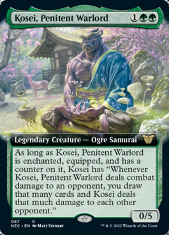 Kosei, Penitent Warlord (Extended) [Kamigawa: Neon Dynasty Commander] | Nerdhalla Games