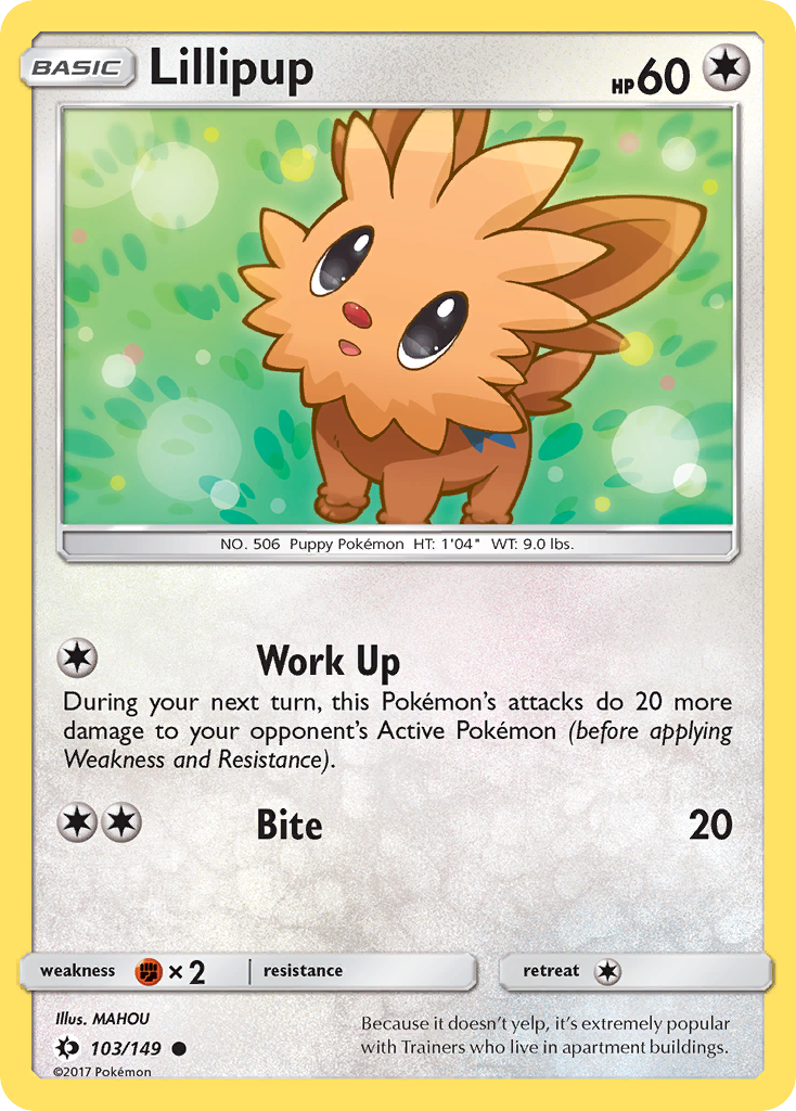 Lillipup (103/149) [Sun & Moon: Base Set] | Nerdhalla Games