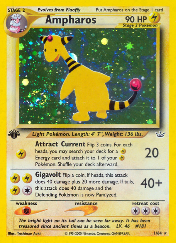 Ampharos (1/64) [Neo Revelation 1st Edition] | Nerdhalla Games