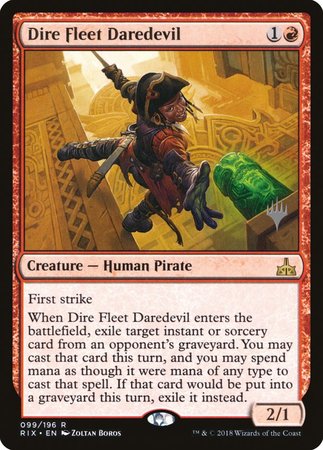 Dire Fleet Daredevil [Rivals of Ixalan Promos] | Nerdhalla Games