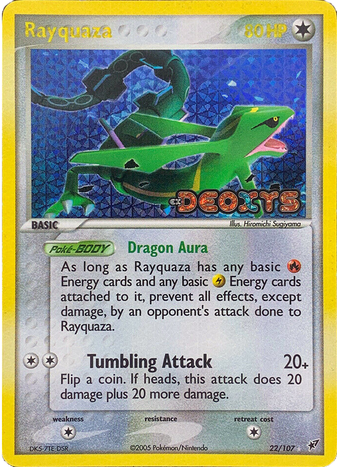 Rayquaza (22/107) (Stamped) [EX: Deoxys] | Nerdhalla Games