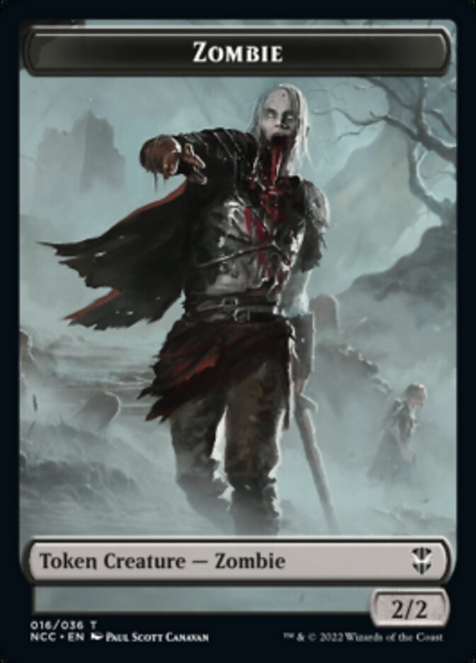 Zombie // Drake Double-sided Token [Streets of New Capenna Commander Tokens] | Nerdhalla Games