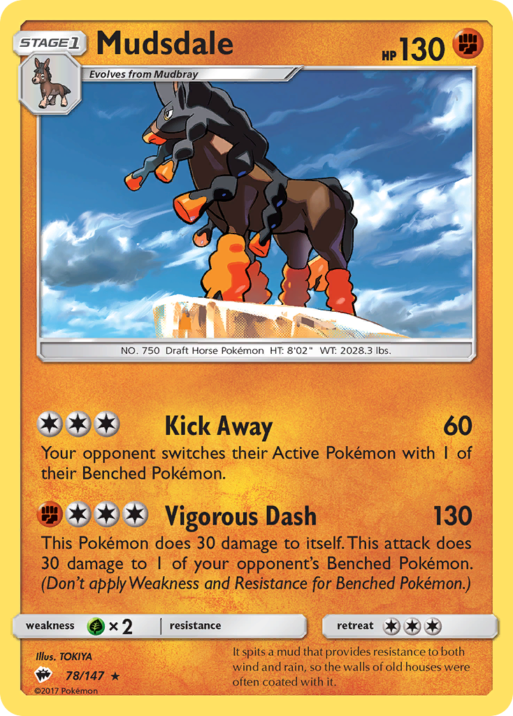 Mudsdale (78/147) [Sun & Moon: Burning Shadows] | Nerdhalla Games