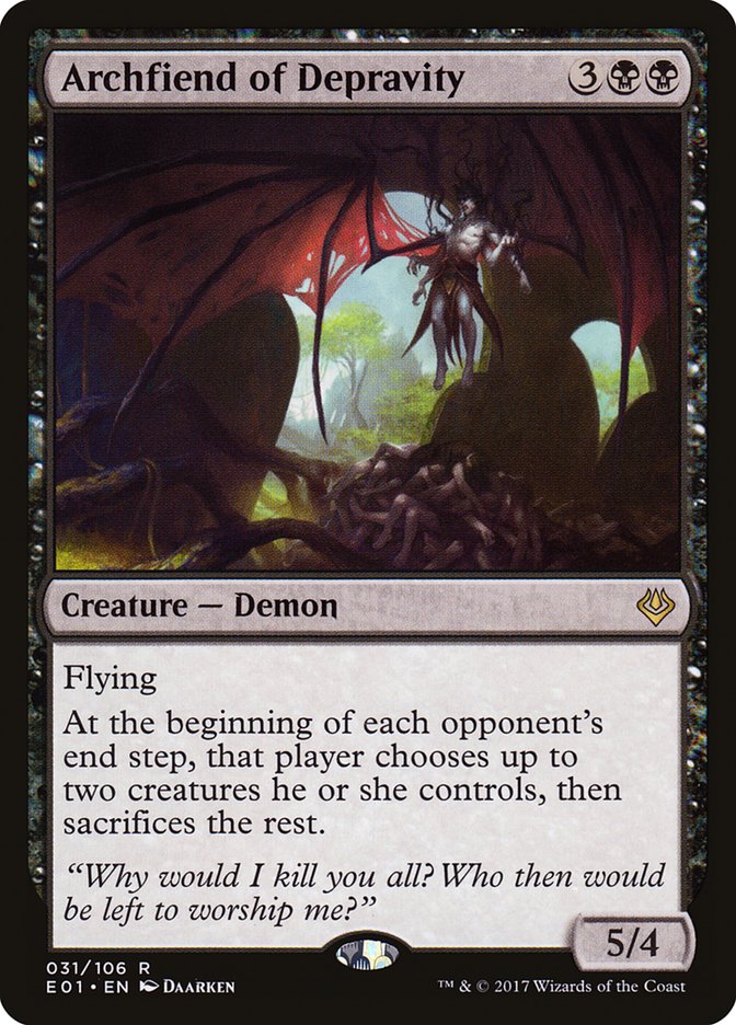 Archfiend of Depravity [Archenemy: Nicol Bolas] | Nerdhalla Games