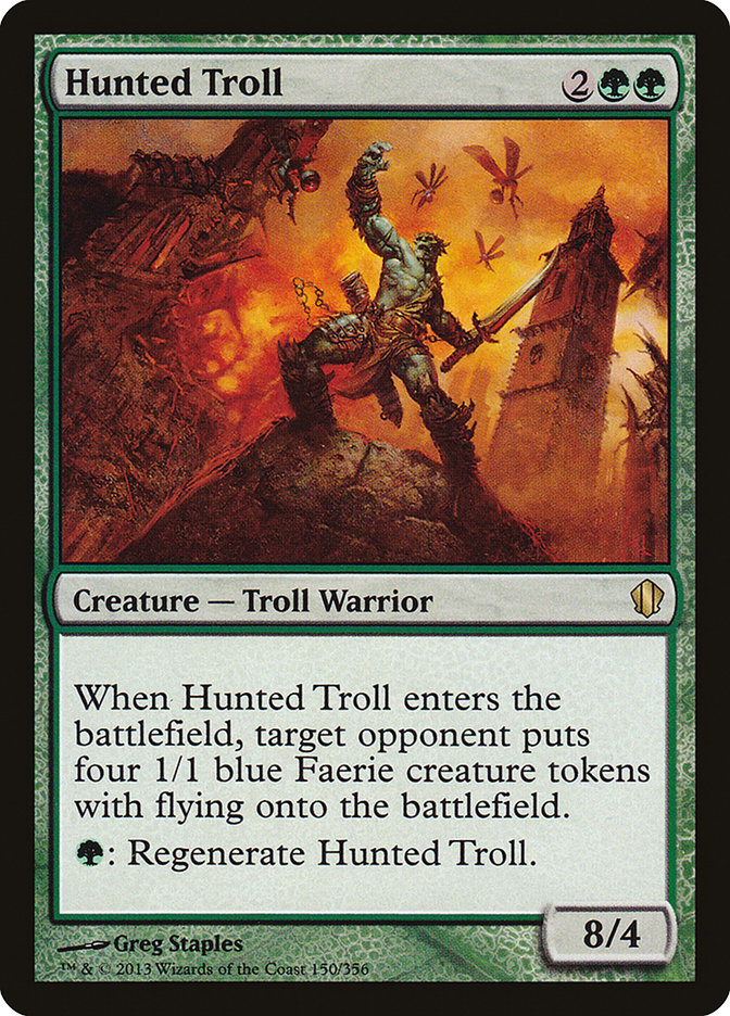 Hunted Troll [Commander 2013] | Nerdhalla Games