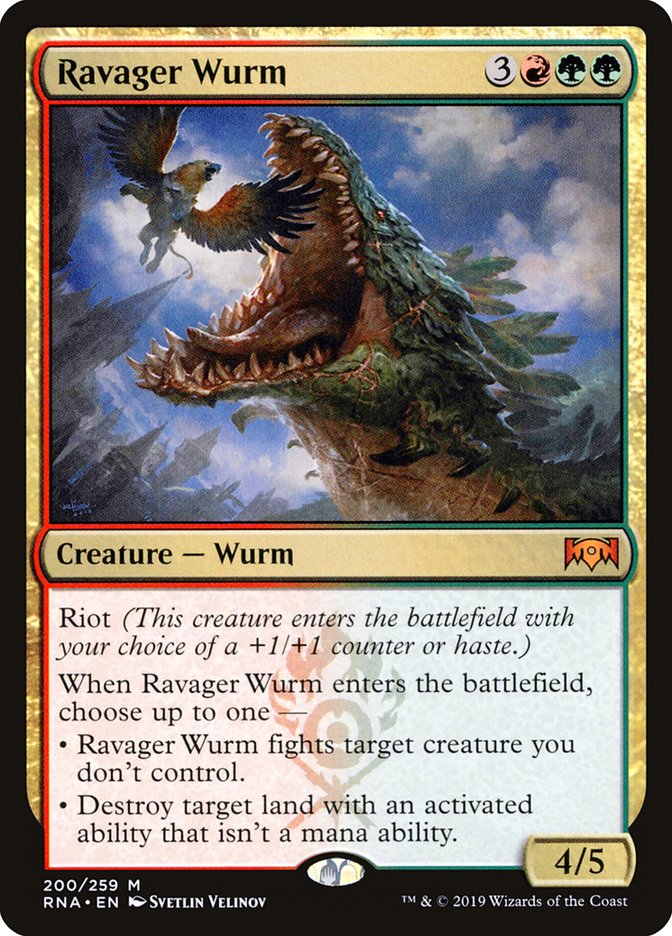 Ravager Wurm [Ravnica Allegiance] | Nerdhalla Games