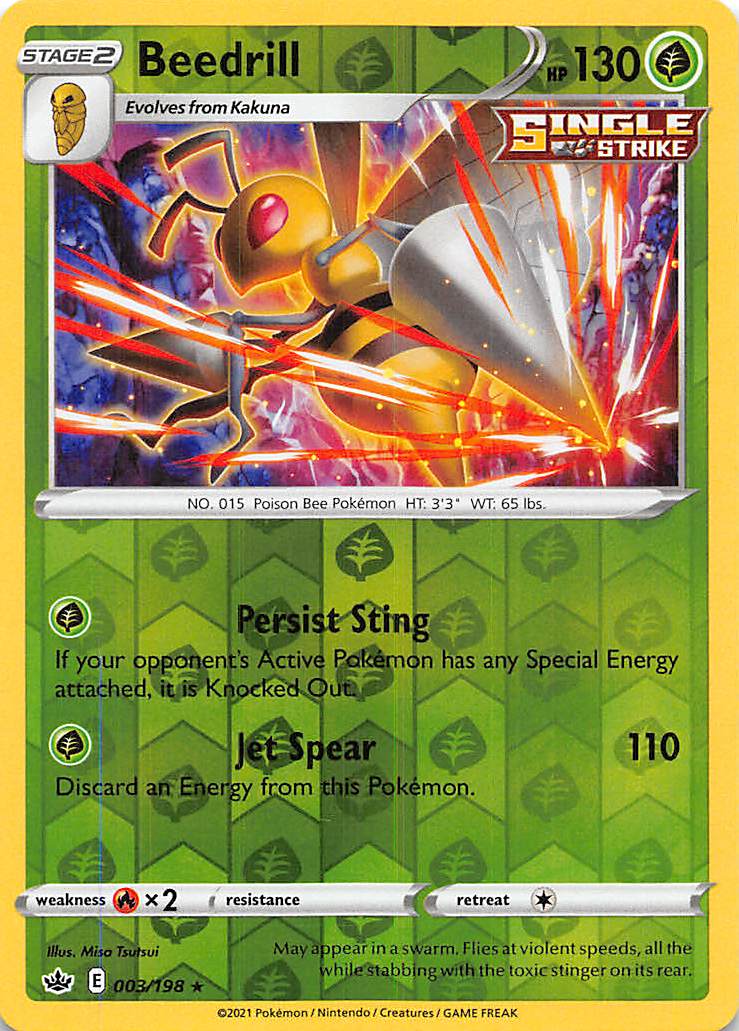 Beedrill (003/198) [Sword & Shield: Chilling Reign] | Nerdhalla Games